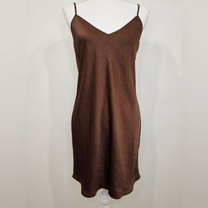 Wilfred Brown Slip Dress